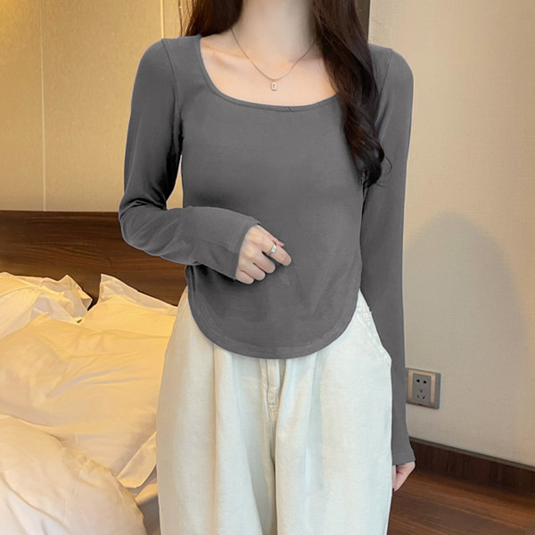 Bluză de damă asimetrică cu mâneci lungi