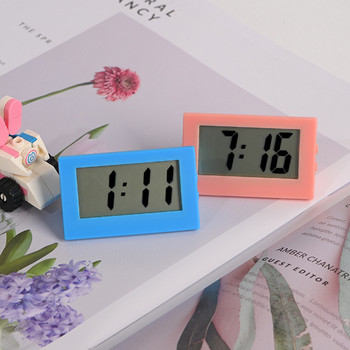 Ψηφιακό ηλεκτρονικό ξυπνητήρι LCD Ρολόι ώρας για επιτραπέζιο ρολόι Αντίστροφη μέτρηση για επιτραπέζιο γραφείο οικιακού γραφείου Αθόρυβο ρολόι προβολής ώρας γραφείου