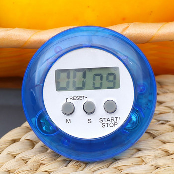 Κυκλική LCD Ψηφιακή Κουζίνα Αντίστροφη μέτρηση Χρονόμετρο Μαγειρικής Μετρητής Αντίστροφης Χρονοδιακόπτης Ξυπνητήρι Μαγνητικό Χρονόμετρο ντους μαγειρέματος