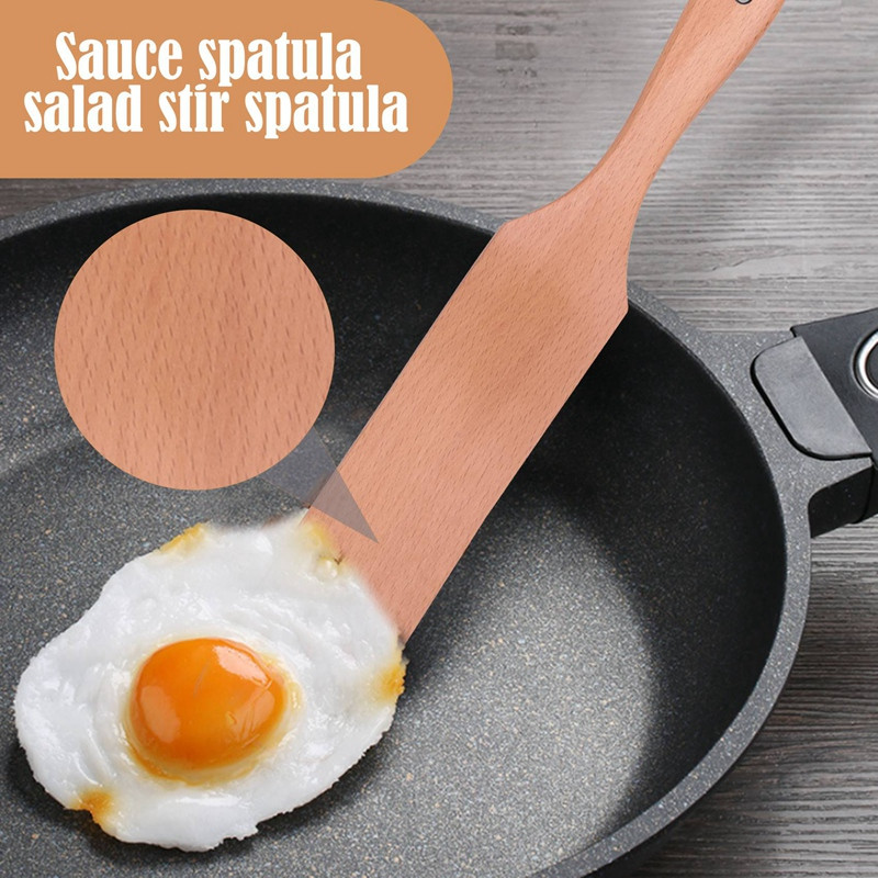 Spurtles virtuves rīki, virtuves piederumi, Moliy koka karotes ēdiena gatavošanai, lāpstiņu virtuves piederumu komplekts