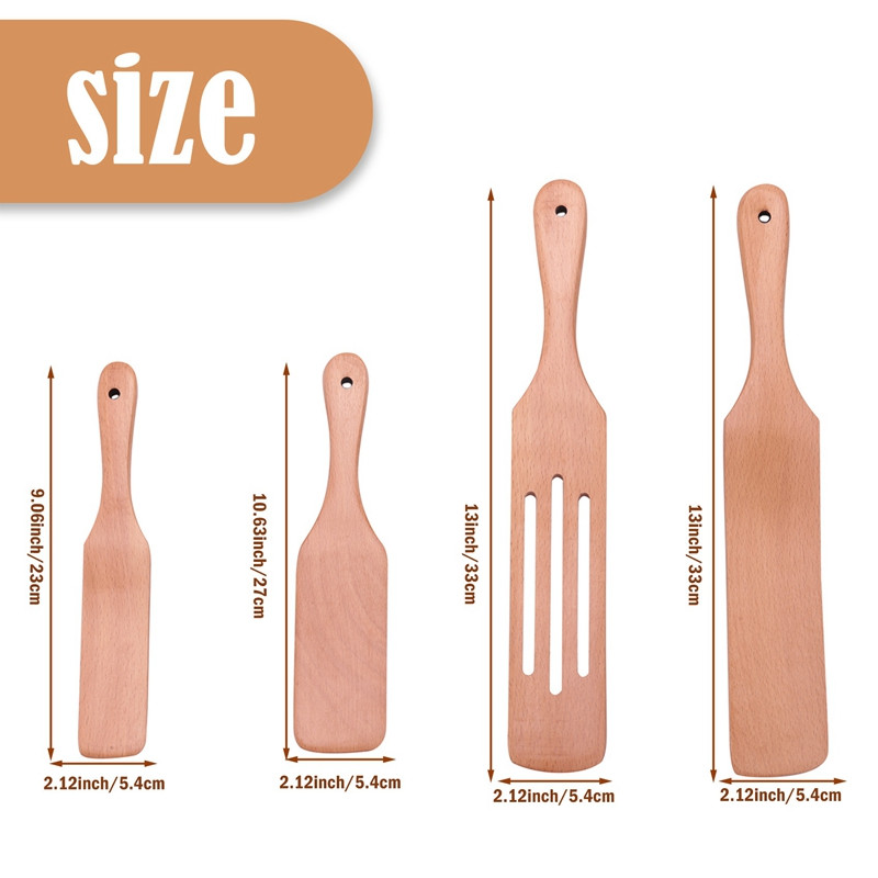 Spurtles virtuves rīki, virtuves piederumi, Moliy koka karotes ēdiena gatavošanai, lāpstiņu virtuves piederumu komplekts