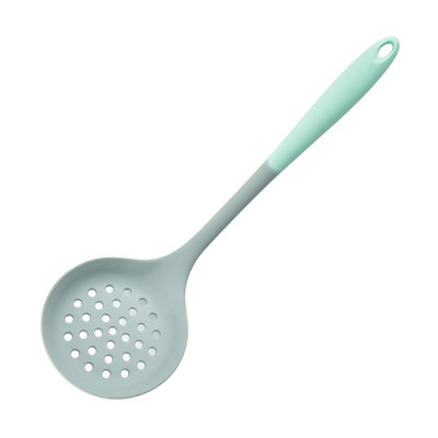 Set de ustensile de bucătărie din silicon Spatulă strecurătoare lingură de supă lingură de orez Instrument de gătit Ustensile de gătit antiaderente Prăjire lopată Accesorii de bucătărie