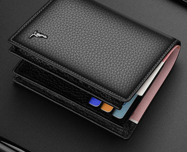 Öko-nahast moodne meeste rahakott metallelemendiga