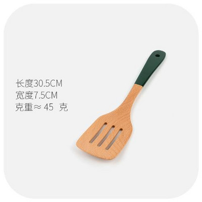 Korduvkasutatavad naturaalsest pöögipuidust lauanõud Lusikas Kulp Turner Riisikurn Supp Skimmer Keedulusikas Köögitarvikud Lauanõud