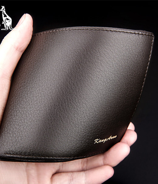 Portofel barbatesc din piele ecologica - culoare maro si negru