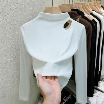 Нов модел дамска блуза с поло яка -три цвята