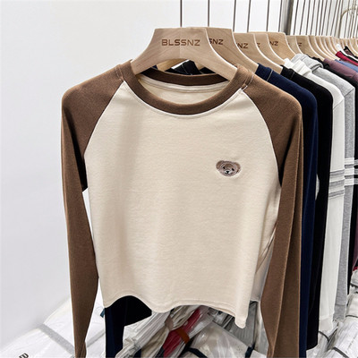 O bluză la modă cu mâneci lungi și broderie