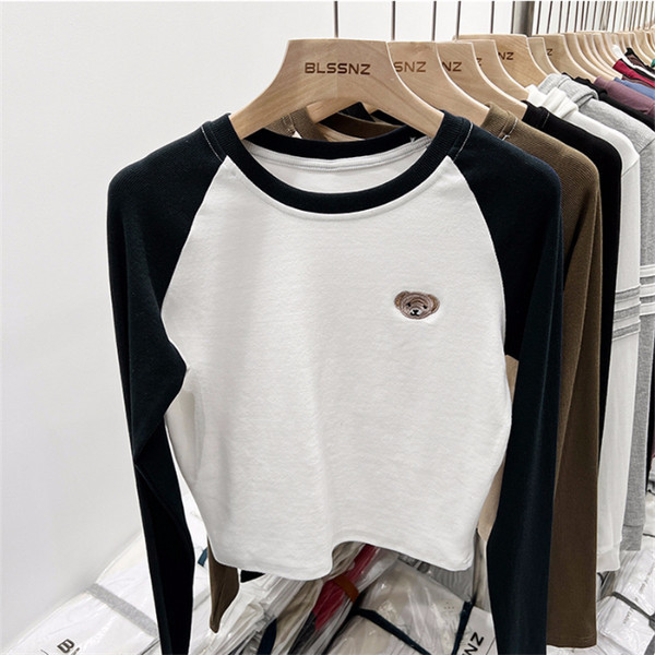 O bluză la modă cu mâneci lungi și broderie