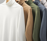 Ανδρική μονόχρωμη μπλούζα με φαρδύ σχέδιο με γιακά πόλο