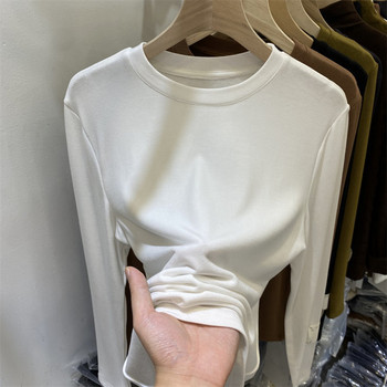 Дамска есенно-зимна блуза с дълъг ръкав 