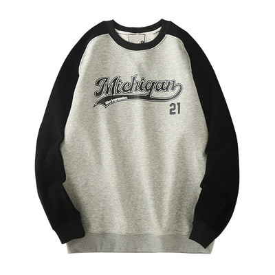 Bluză casual pentru bărbați cu inscripție imprimată