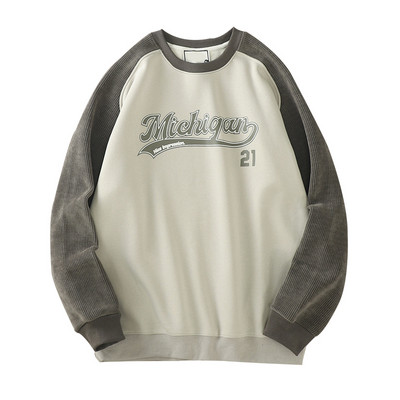 Bluză casual pentru bărbați cu inscripție imprimată