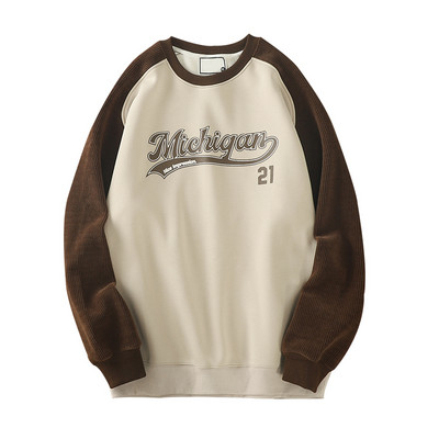 Bluză casual pentru bărbați cu inscripție imprimată