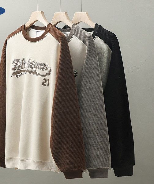 Bluză casual pentru bărbați cu inscripție imprimată