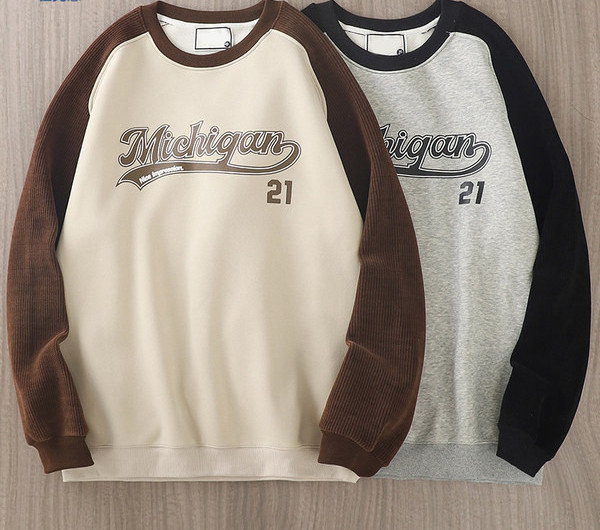 Bluză casual pentru bărbați cu inscripție imprimată