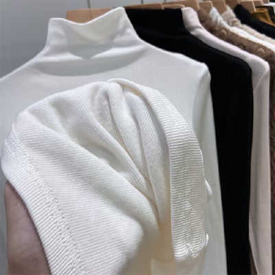 Ženska jesenska bluza s dugim rukavima i polo kragnom