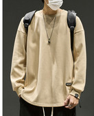 Casual ανδρική μπλούζα με οβάλ λαιμόκοψη - πολλά χρώματα