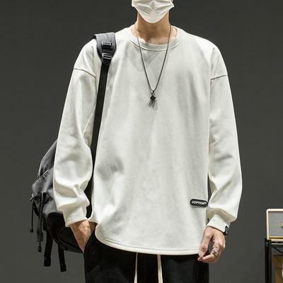 Casual ανδρική μπλούζα με οβάλ λαιμόκοψη - πολλά χρώματα