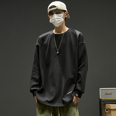 Casual ανδρική μπλούζα με οβάλ λαιμόκοψη - πολλά χρώματα