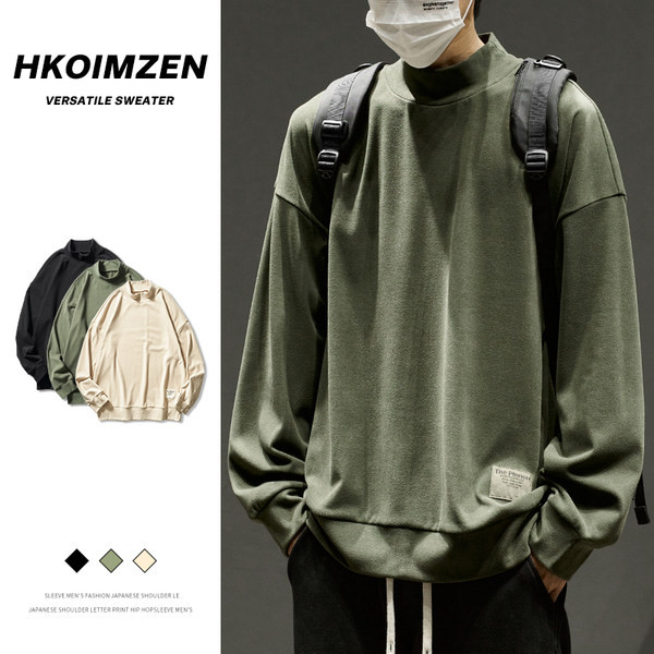 Bluză casual cu guler polo pentru bărbați