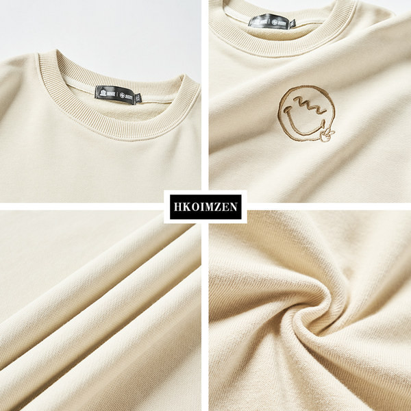 Uue disainiga pikkade varrukatega tikitud aplikatsiooniga vabaaja pluus meestele