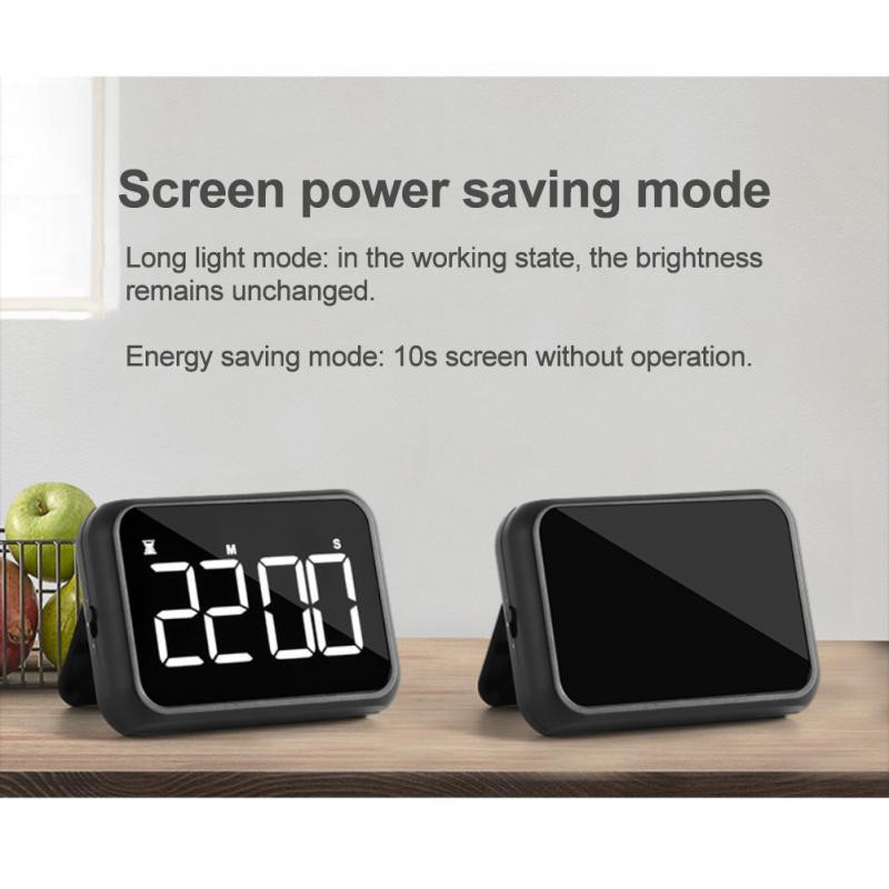 Temporizator electronic LCD reîncărcabil cu LED, ceas cu alarmă, bucătărie de acasă, cronometru cu numărătoare inversă, unelte de bucătărie, gadgeturi, nou 2022