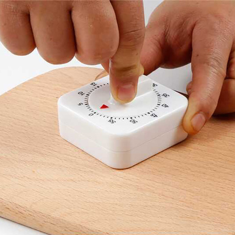 Virtuves taimeris 60 minūšu skaits kvadrāts Gatavošanas modinātājs Miega režīms Pulkstenis Mehāniskais hronometrs Modinātājs biroja sapulce