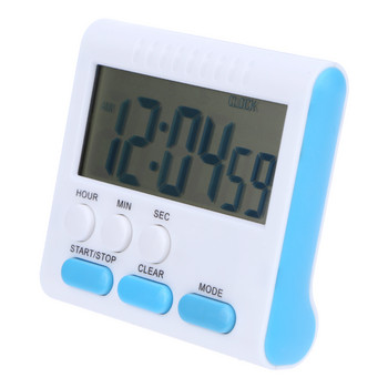 Ψηφιακό χρονόμετρο κουζίνας LCD με χρονόμετρο αντίστροφης μέτρησης ξυπνητήρια με χρονομετρητή βάσης Πρακτικά ξυπνητήρια μαγειρέματος