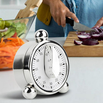 1 ΤΕΜ. Νέο 60λεπτο Μηχανικές Υπενθυμίσεις Μαγειρέματος Ξυπνητήρι για Αντίστροφη μέτρηση στην κουζίνα