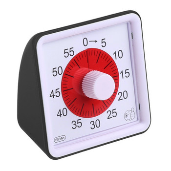 Οπτικό χρονόμετρο 60 λεπτών Ρολόι αντίστροφης μέτρησης στην τάξη για παιδιά Ενήλικες για TIME Εργαλείο διαχείρισης για διδασκαλία με χρονοδιακόπτη κουζίνας Home Office
