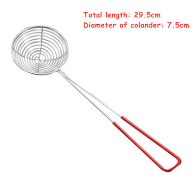 Ovali skimeris nerūdijančio plieno filtras tinklelis aliejaus puodas maisto filtras virtuvės reikmenys kiaurasamtis keptas filtras virtuvės sietelis kepimui virimo įrankis
