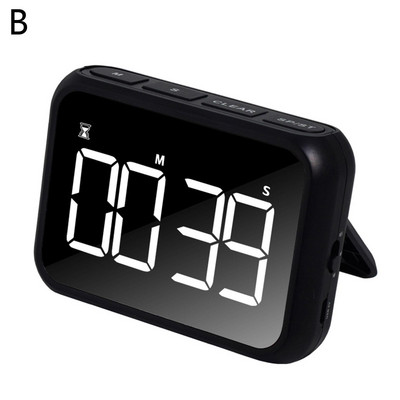 Ecran digital Cronometru de bucătărie Afișaj mare Dormire digitală Ceas cu alarmă pătrat Ceas cu numărătoare inversă Cronometru pentru gătit Timp de contorizare I8W1