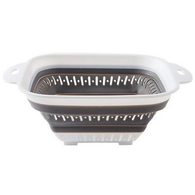 Sulankstomas kanalizacijos krepšelio kiaurasamtis Didelis vaisių, daržovių plovimo krepšio sietelis silikoninis kiaurasamtis Sulankstomas kanalizacijos kiaurasamtis virtuvės įrankis