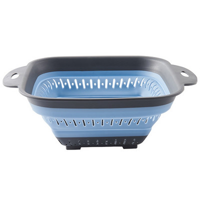 Sulankstomas kanalizacijos krepšelio kiaurasamtis Didelis vaisių, daržovių plovimo krepšio sietelis silikoninis kiaurasamtis Sulankstomas kanalizacijos kiaurasamtis virtuvės įrankis