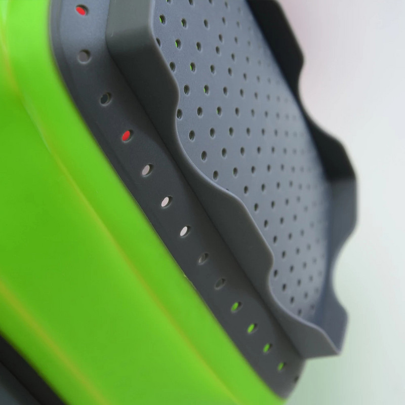 Sulankstomas kanalizacijos krepšelio kiaurasamtis Didelis vaisių, daržovių plovimo krepšio sietelis silikoninis kiaurasamtis Sulankstomas kanalizacijos kiaurasamtis virtuvės įrankis