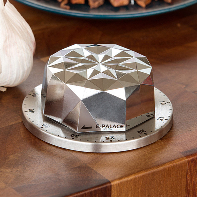 Cronometru de bucătărie Aspirație magnetică din oțel inoxidabil Memento mecanic de gestionare a timpului Cronometru cu alarmă Ceas cu alarmă Instrumente și gadgeturi de bucătărie