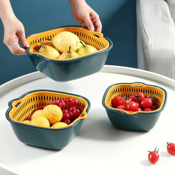 Кухненски консумативи Кухненски кошници с двоен дренаж Филтри за измиване на плодове и зеленчуци Помощни отцедници Кухненски джаджи и аксесоари
