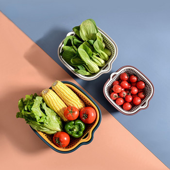 Кухненски консумативи Кухненски кошници с двоен дренаж Филтри за измиване на плодове и зеленчуци Помощни отцедници Кухненски джаджи и аксесоари