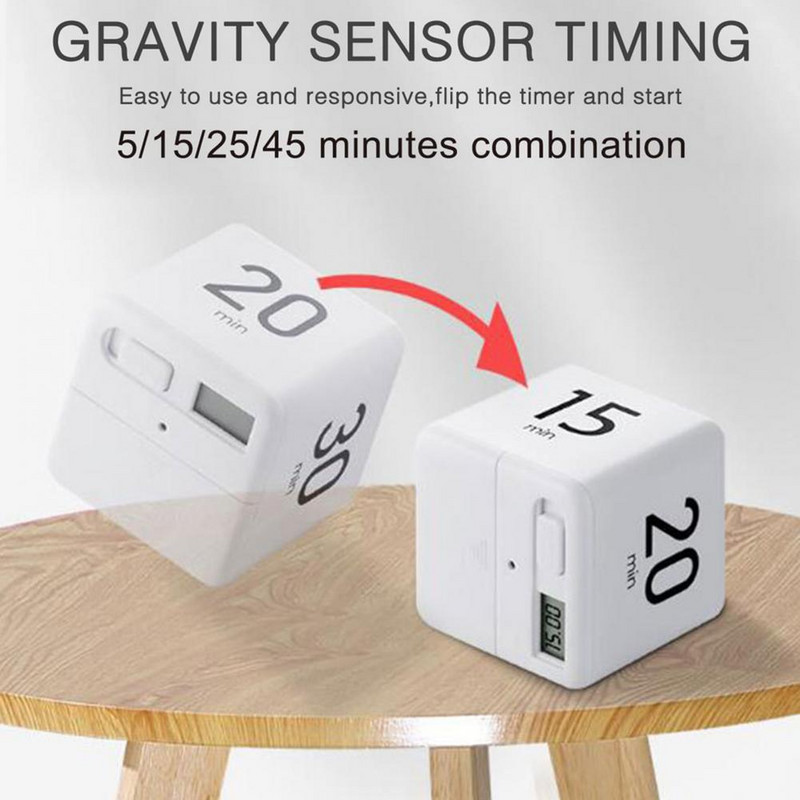 Alarmă practică pentru gătit Lumină moale Ceas ABS Alarma ceas digital cu clapetă Temporizator Accesorii pentru bucătărie Cronometru pentru gătit