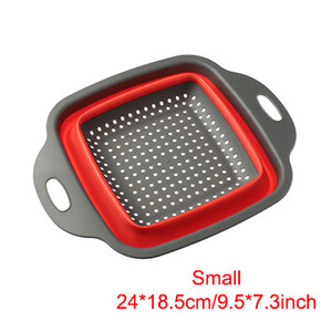 Scurgătoare de strecurătoare pliabilă Coș de scurgere pentru fructe, legume, salată, scurgere de apă, rotire, strecurătoare de filare, accesorii de bucătărie