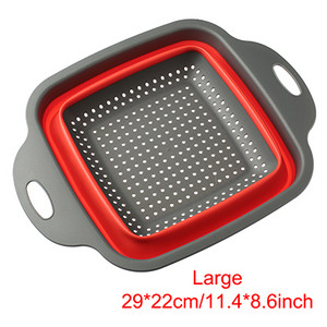 Scurgătoare de strecurătoare pliabilă Coș de scurgere pentru fructe, legume, salată, scurgere de apă, rotire, strecurătoare de filare, accesorii de bucătărie