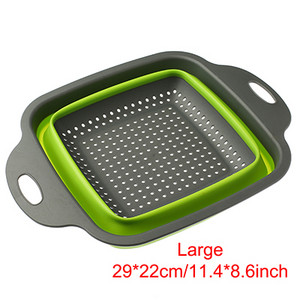 Scurgătoare de strecurătoare pliabilă Coș de scurgere pentru fructe, legume, salată, scurgere de apă, rotire, strecurătoare de filare, accesorii de bucătărie