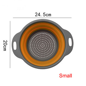 Scurgătoare de strecurătoare pliabilă Coș de scurgere pentru fructe, legume, salată, scurgere de apă, rotire, strecurătoare de filare, accesorii de bucătărie