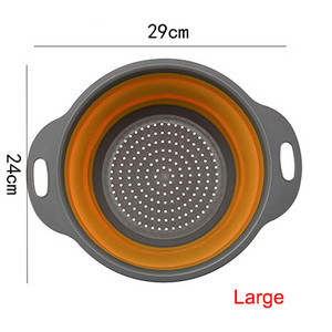 Scurgătoare de strecurătoare pliabilă Coș de scurgere pentru fructe, legume, salată, scurgere de apă, rotire, strecurătoare de filare, accesorii de bucătărie