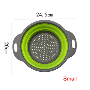Scurgătoare de strecurătoare pliabilă Coș de scurgere pentru fructe, legume, salată, scurgere de apă, rotire, strecurătoare de filare, accesorii de bucătărie