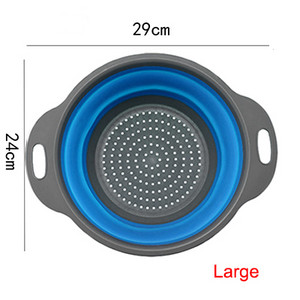 Scurgătoare de strecurătoare pliabilă Coș de scurgere pentru fructe, legume, salată, scurgere de apă, rotire, strecurătoare de filare, accesorii de bucătărie