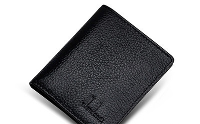 Portofel pentru bărbați curat din piele ecologică
