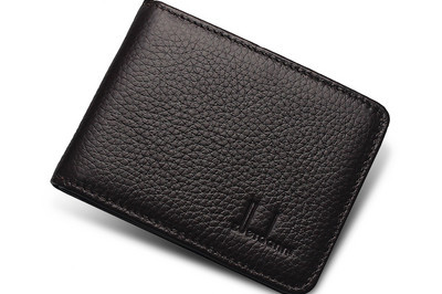 Meeste nahast rahakott mitmes värvitoonis kirjaga