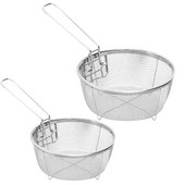 Prancūziškų bulvyčių krepšelis kvadratinis kepimo krepšelis Nešiojamas nerūdijančio plieno drožlių kepimo vištienos krepšelis su rankena virtuvės įtaisai