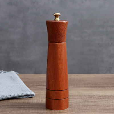 Ξύλινος μύλος πιπεριάς και αλατιού Αυτόματο σετ μπαχαρικών για σχέδιο Ρυθμιζόμενοι μύλοι Κεραμικός ξύλινος ηλεκτρικός μύλος κεραμικών κουζίνας